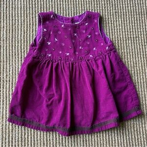 Y2K 2000 Gymboree Purple Cord Dress - Size 6-12M